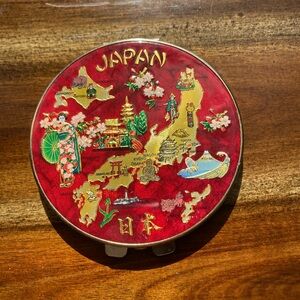 Japan Red Decorative Compact Mirror